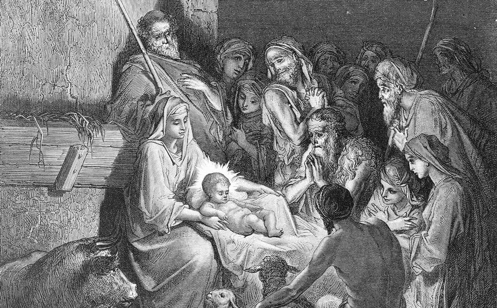 The Birth of Jesus, Gustave Doré, 1878. Wikimedia