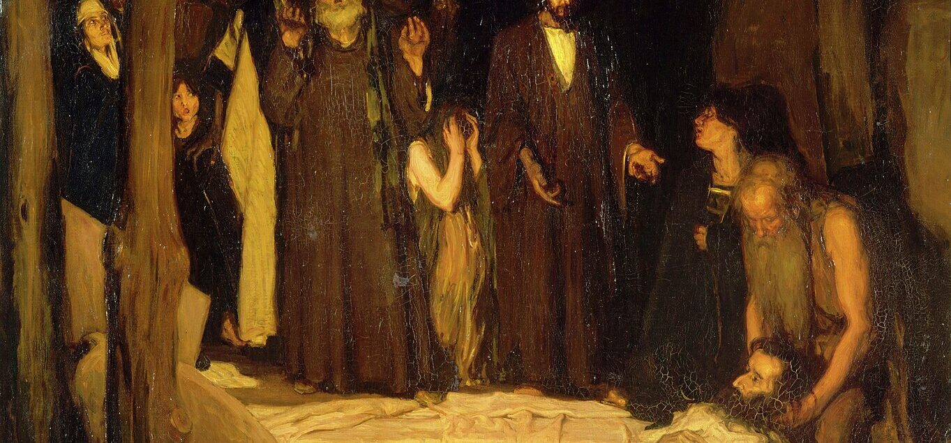 Raising of Lazarus or Resurrection of Lazarus, by Henry Ossawa Tanner. In the collections of the Musée d'Orsay.